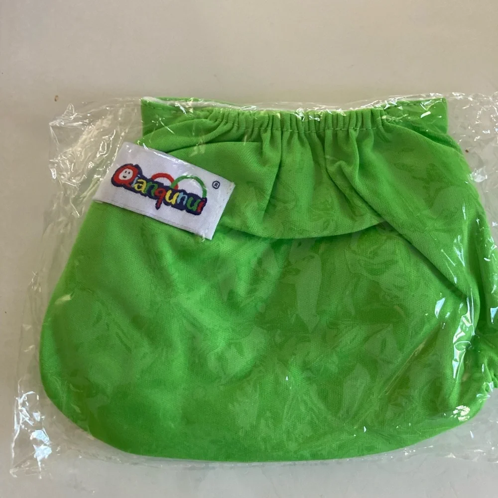 New Qianqunui lot of 3 reusable and adjustable cloth diaper covers snap closure